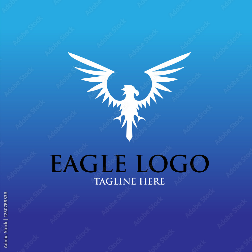 Fototapeta premium eagle logo designs simple elegant