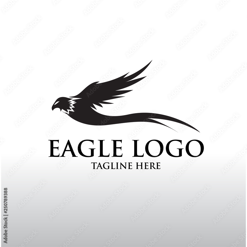 Fototapeta premium eagle logo designs simple elegant