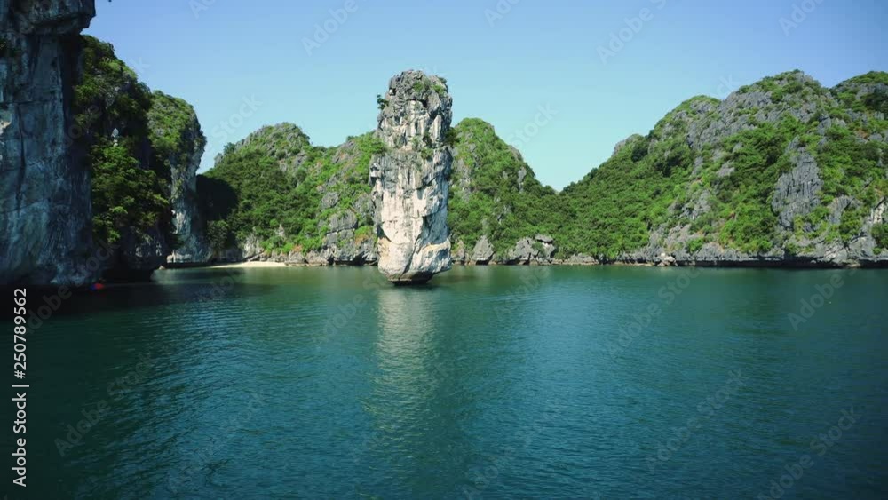 Junk Boat Ride View Of Nature Scenery In Halong Bay Vietnam Junk Boat Ride View Of Nature Scenery In Halong Bay Vietnam