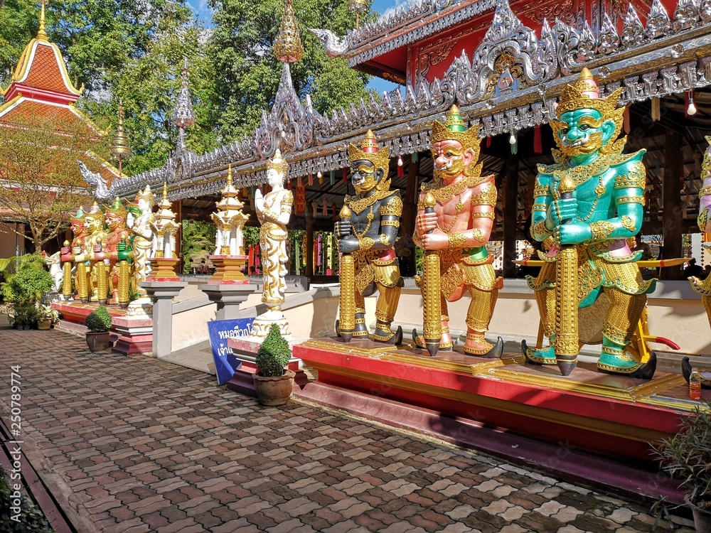 Fototapeta buddhist temple in thailand