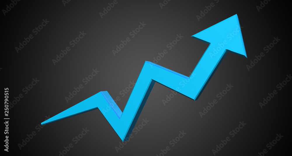 financial up arrow isolated financial up arrow isolated