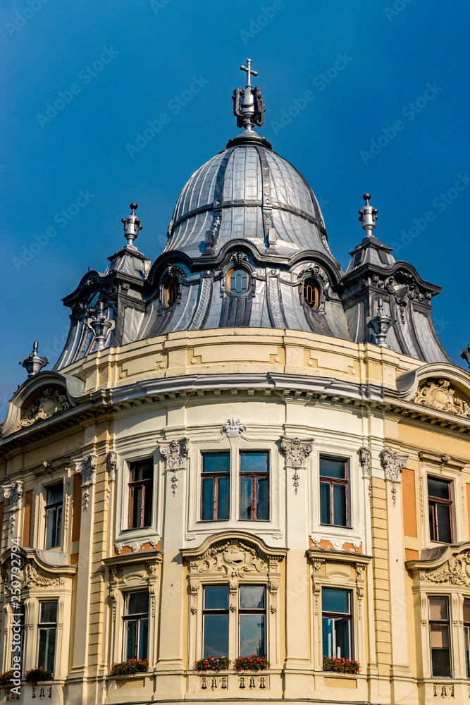 Banffy Palace baroque building in Cluj-Napoca, Romania