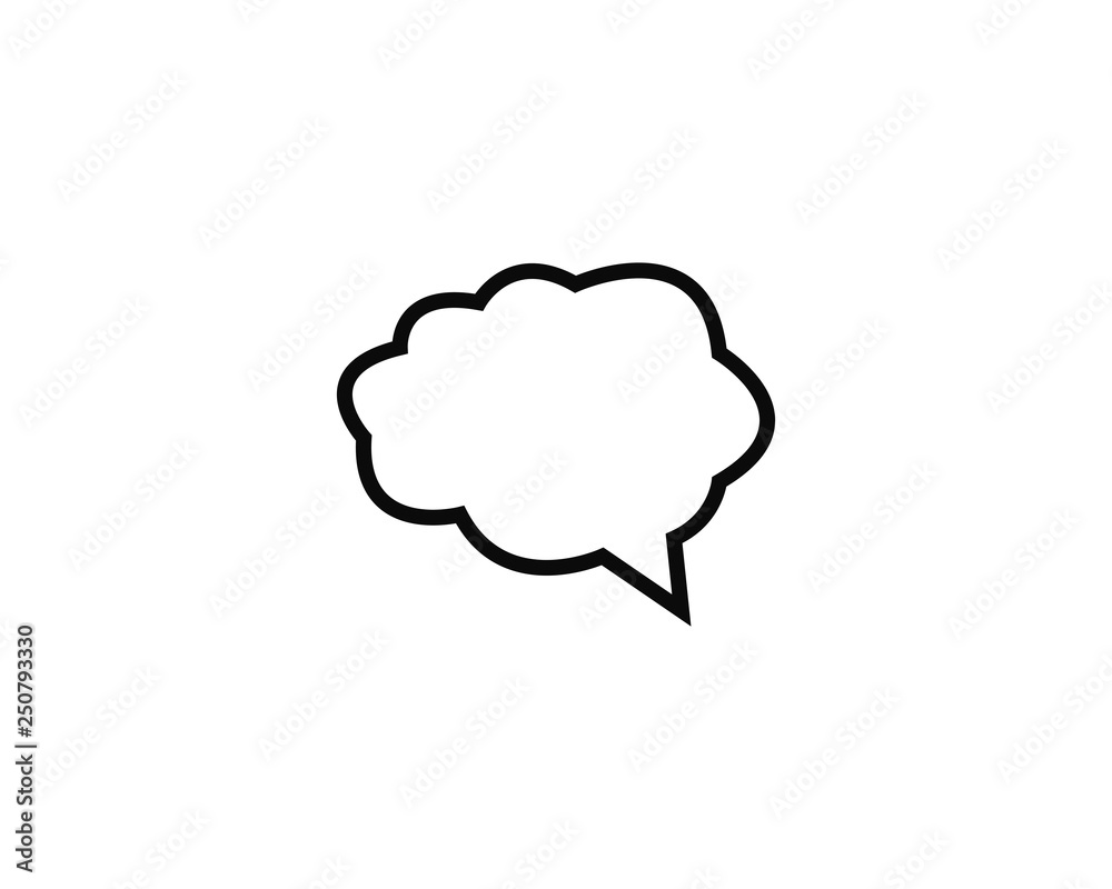Speech bubble. Vector logo design. Business concept icon. Speech bubble. Vector logo design. Business concept icon.