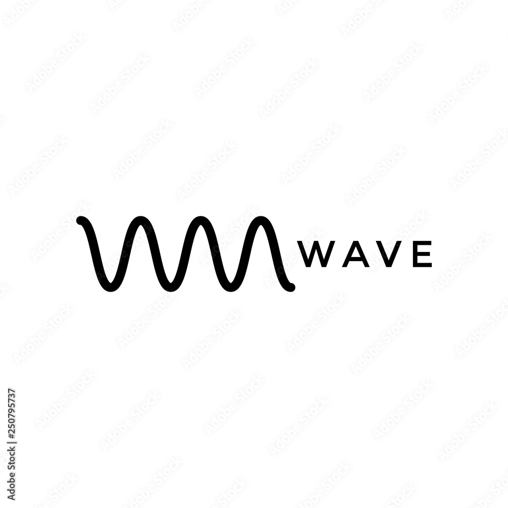 Wave icon design template vector isolated Wave icon design template vector isolated