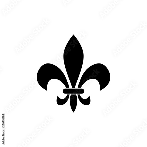 Fleur de lis icon design template vector isolated