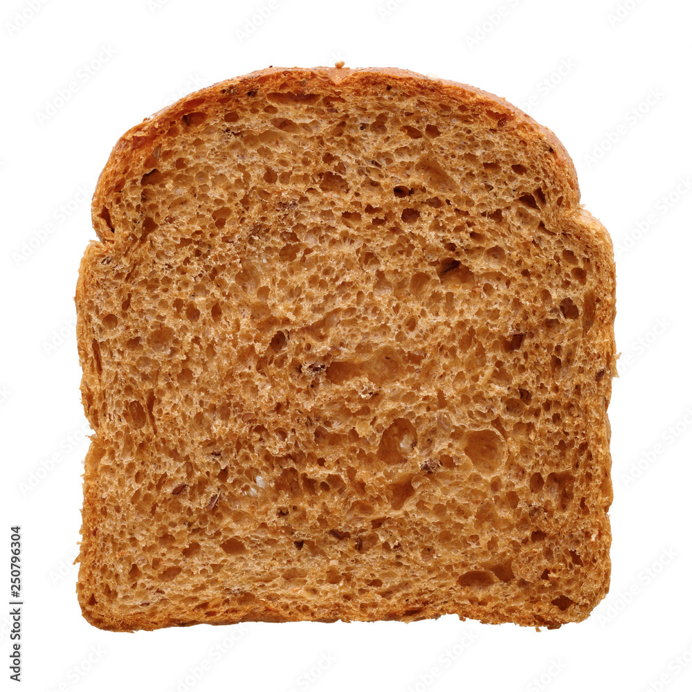 Slice of fresh multigrain bread