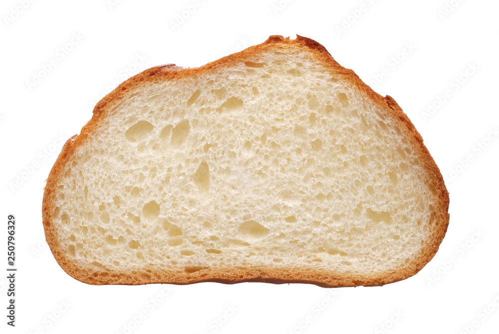 Slice of white wheat bread
