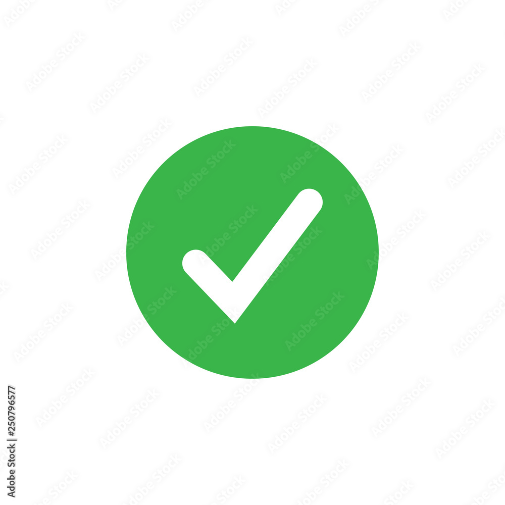Check mark icon design template vector isolated Check mark icon design template vector isolated