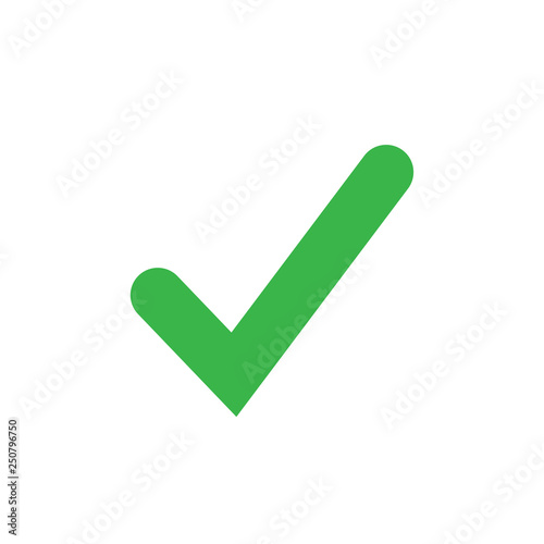 Check mark icon design template vector isolated