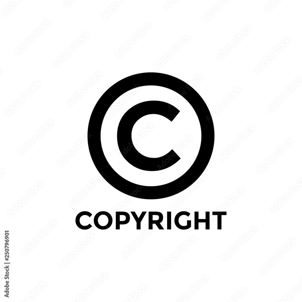 Copyright icon design template vector isolated Copyright icon design template vector isolated