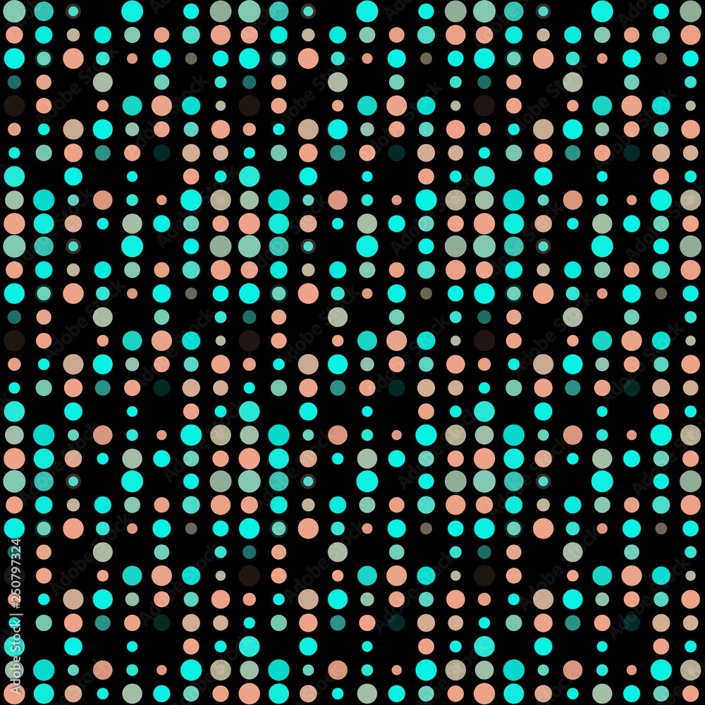 Obraz premium Seamless abstract pattern background with a variety of colored circles.