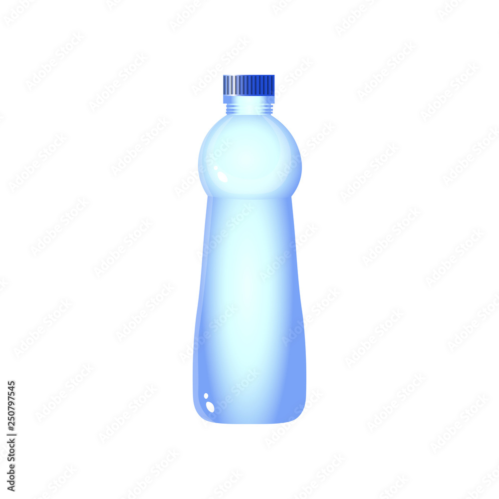 Plastic water bottle design with clipping path isolated on white background Plastic water bottle design with clipping path isolated on white background