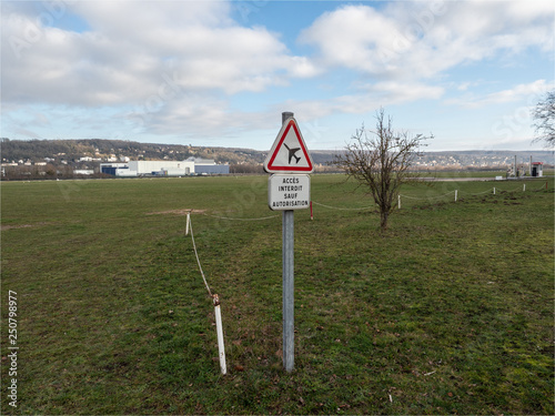 aérodrome des Mureaux dans les Yvelines en France photo