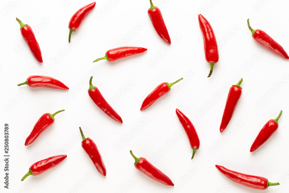 Chili or chilli cayenne pepper isolated on white background cutout. Chili or chilli cayenne pepper isolated on white background cutout.