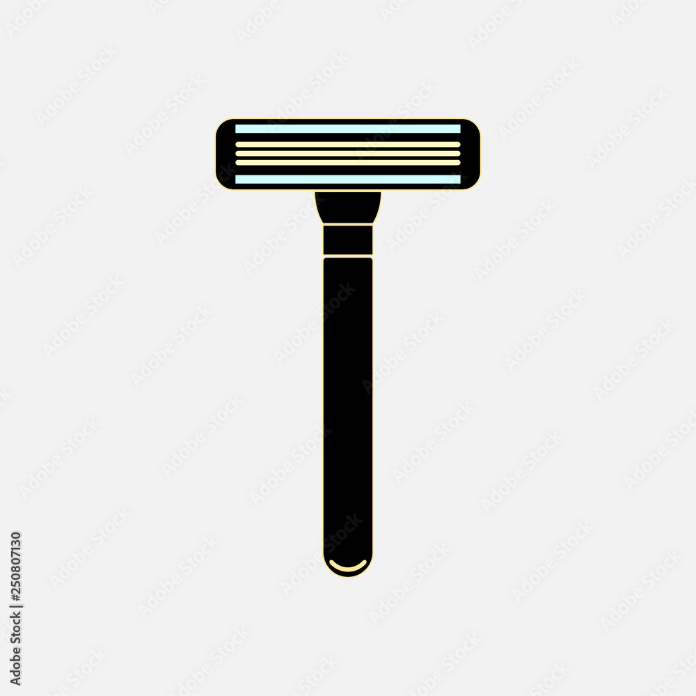Razor icon. Vector illustration in flat style, modern design. - Vector Razor icon. Vector illustration in flat style, modern design. - Vector