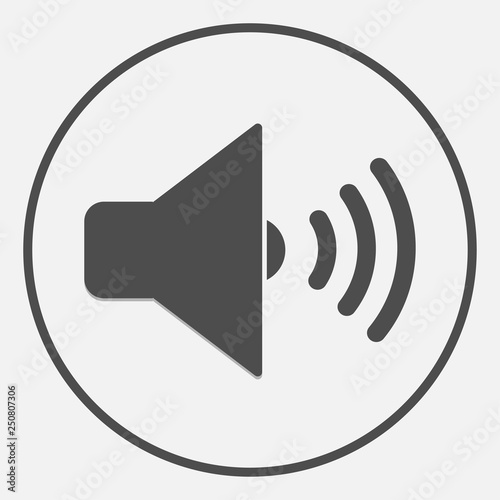 Wallpaper Mural Speaker icon. Element sound volume symbol. Vector. - Vector Torontodigital.ca
