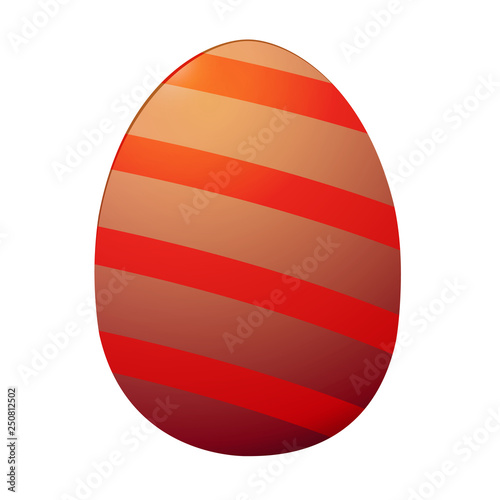 painted Easter eggs, on white background isolated