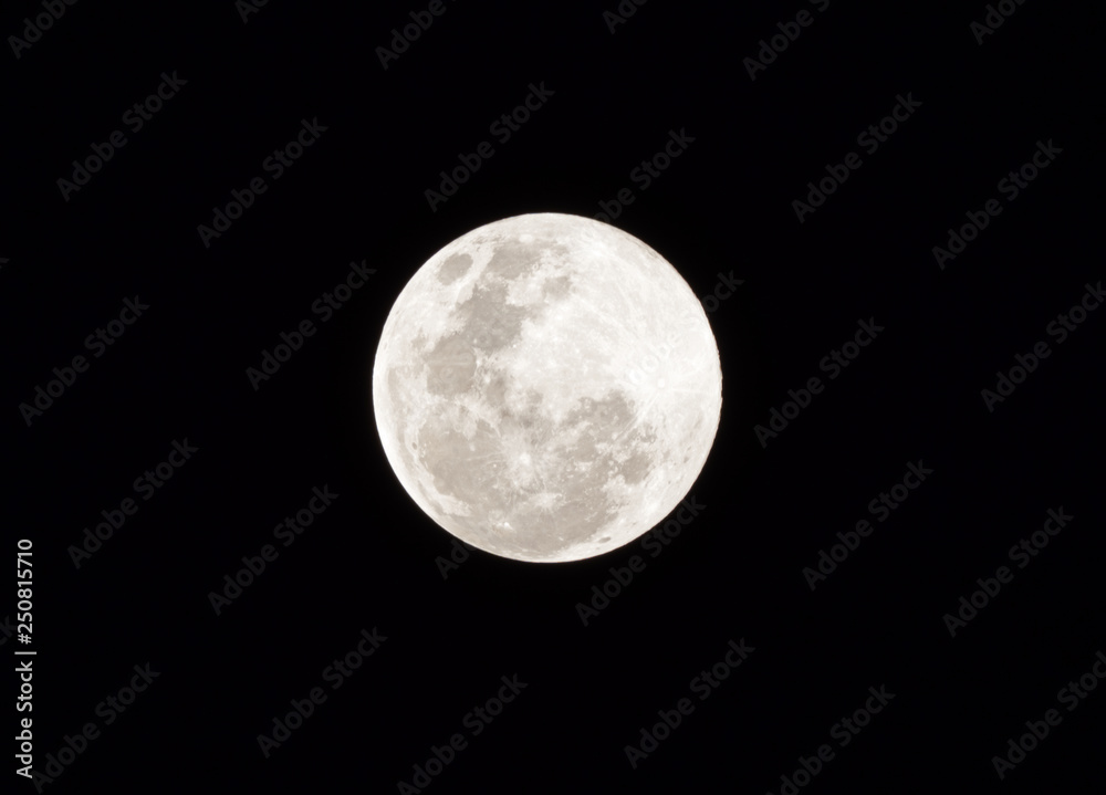 Close up Full moon Close up Full moon
