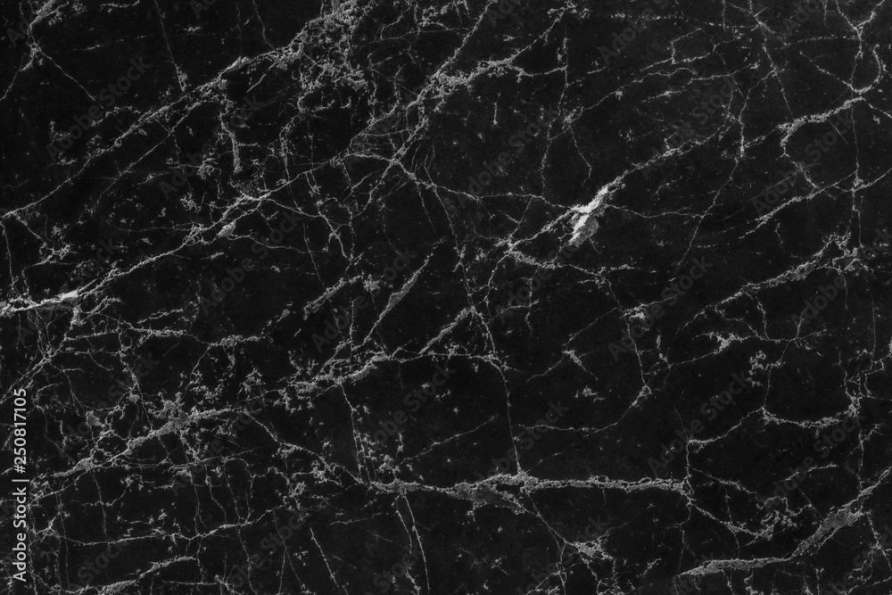 Fototapeta Abstract black natural marble texture background High resolution or design art work,dark stone floor pattern for backdrop or skin luxurious.black ceramic for interior or exterior design background.