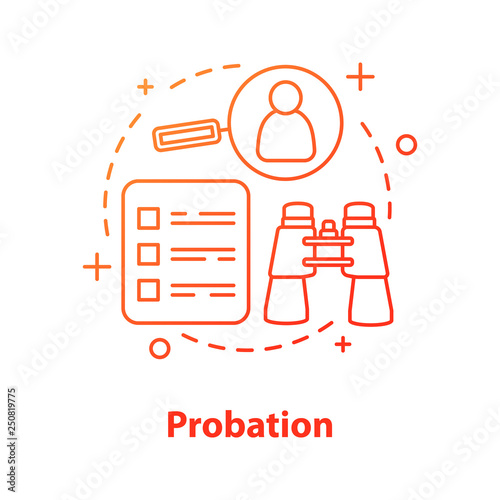 Probation concept icon