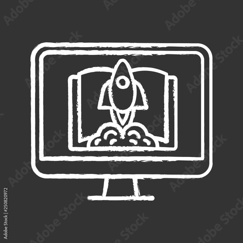 Start learning chalk icon