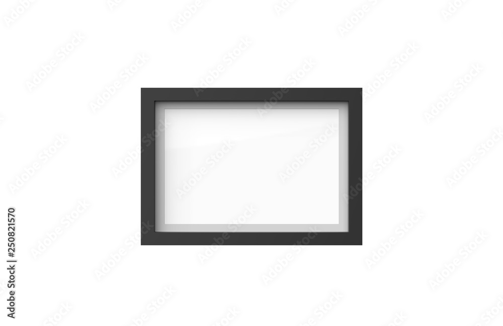 Blank photo frame on isolated white background, 3d illustration Blank photo frame on isolated white background, 3d illustration