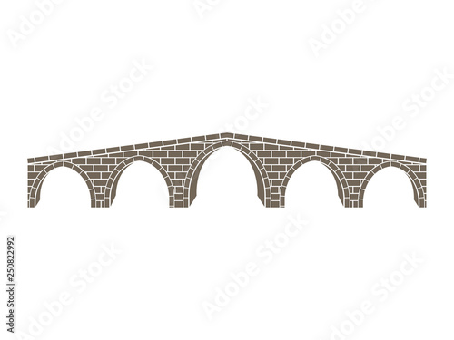 stone bridge vector illustration photo