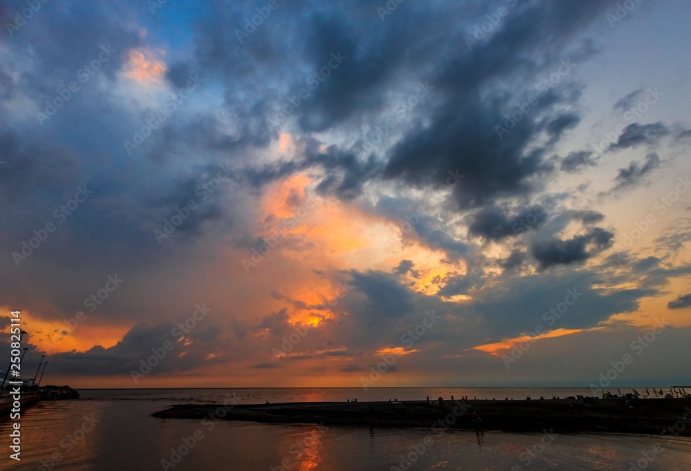 beautiful sunset with incredible clouds and glow beautiful sunset with incredible clouds and glow