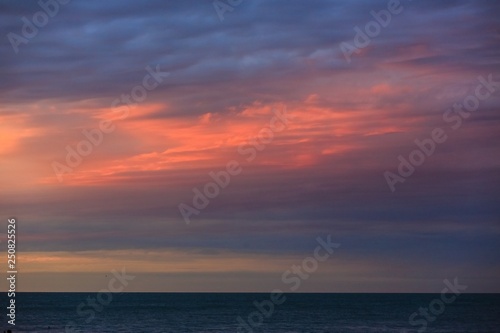beautiful sunset with incredible clouds and glow