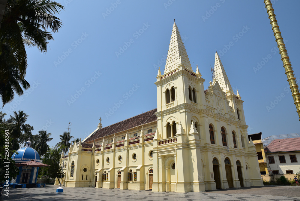 Eglise Santa Cruz à Cochin, Inde du Sud