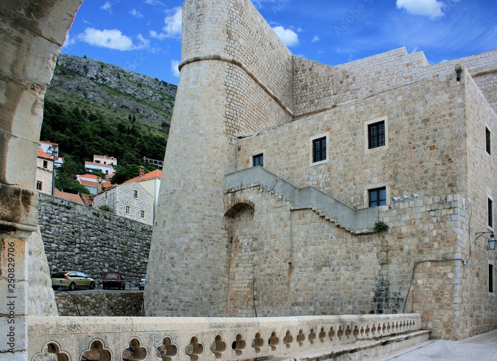tower of fortress, Dubrovnik, Croatia tower of fortress, Dubrovnik, Croatia
