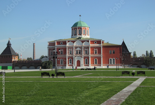 Historical building in Tula's kremlin komplex in Russia