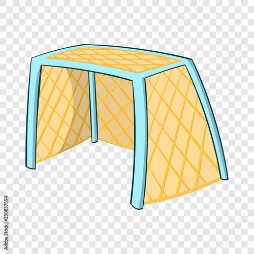Hockey gates icon in cartoon style on a background for any web design 
