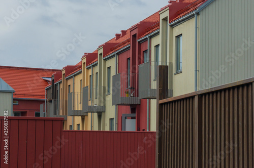 Modern resedential area. Modernt bostadsområde
