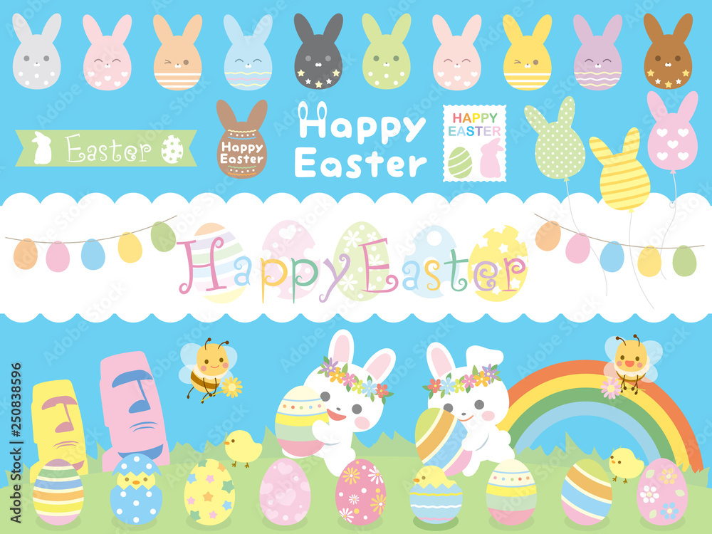 Easter egg bunny set2 Easter egg bunny set2