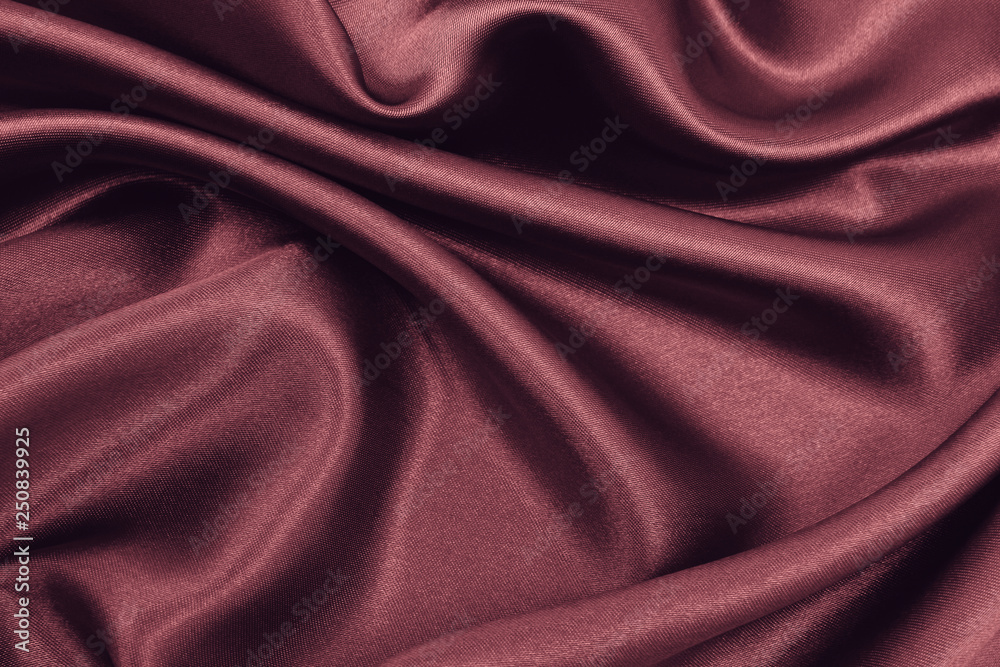 Fototapeta premium Smooth elegant pink silk or satin luxury cloth texture as abstract background. Luxurious valentines day background design