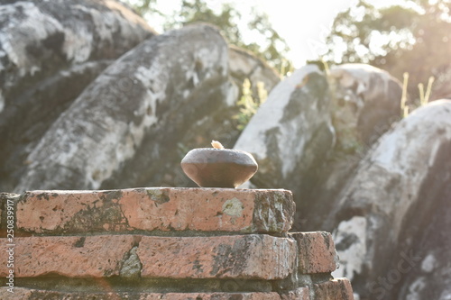 Wallpaper Mural lantern worship on oil at Mahaeyong temple in Thailand Torontodigital.ca