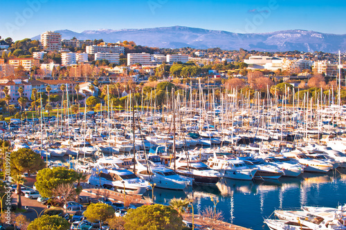 Anntibes waterfront anf Port Vauban harbor view