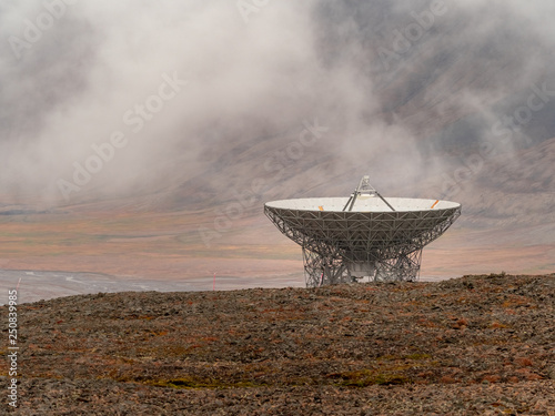 EISCAT Svalbard Radar (ESR) near Longyearbyen in Spitzbergen, Svalbard photo