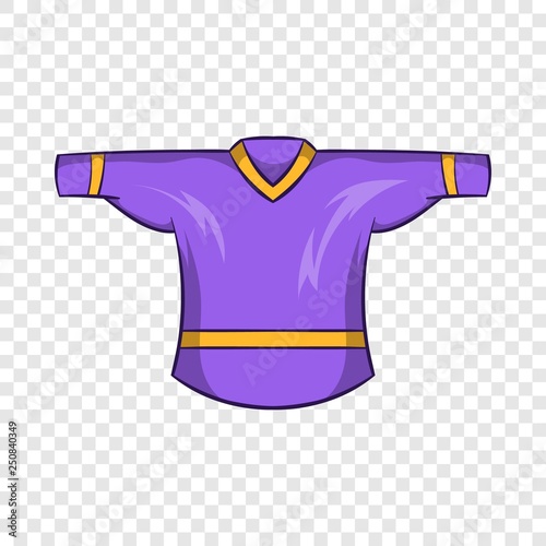 Ice hockey sweater icon in cartoon style on a background for any web design 