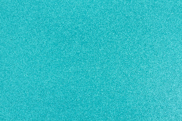 Bright teal glitter paper background