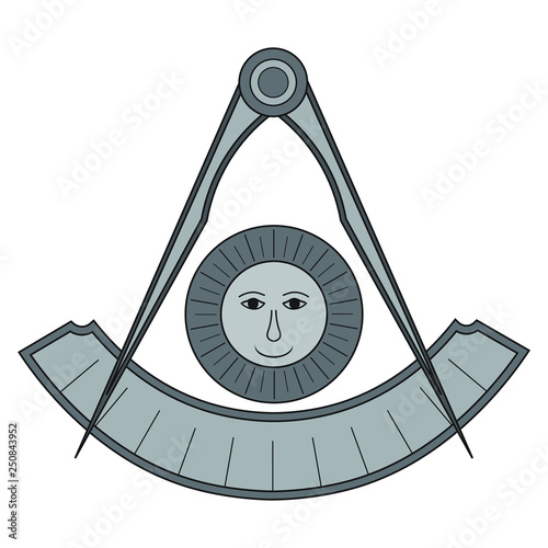 Masonic symbol of Grand Master for Blue Lodge  Freemasonry