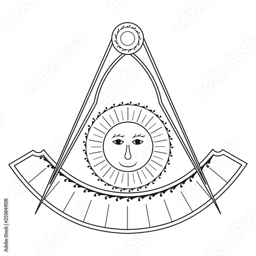 Masonic symbol of Grand Master for Blue Lodge  Freemasonry