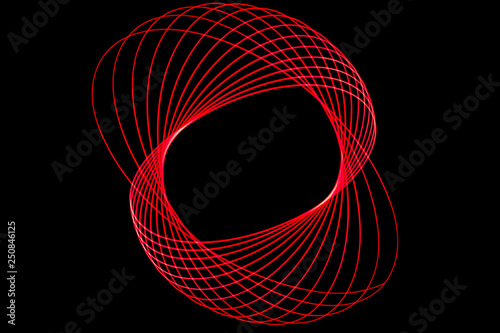 Light Painting, Lichtspuren, in absoluter Dunkelheit