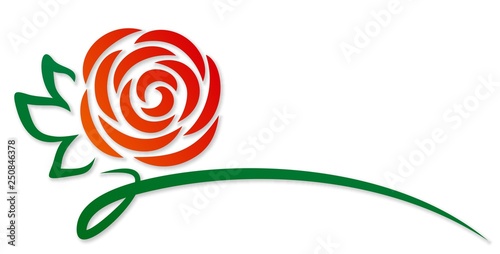 Symbol of red flower.