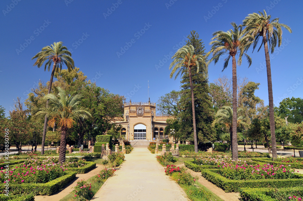 Spain, Andalusia, Seville, Parque de Maria Luisa, Plaza America.