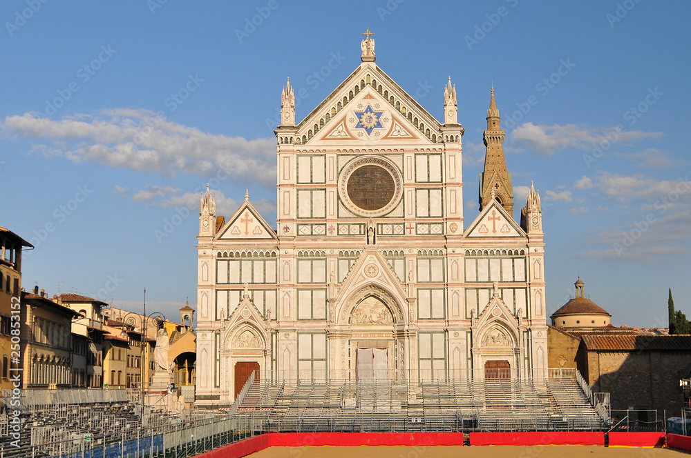 Basilica of Santa Croce in Florence, Italy.
