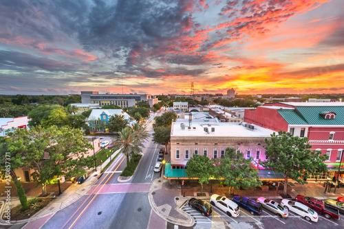 Gainesville, Florida, USA downtown cityscape photo