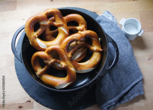 pretzels in bowl