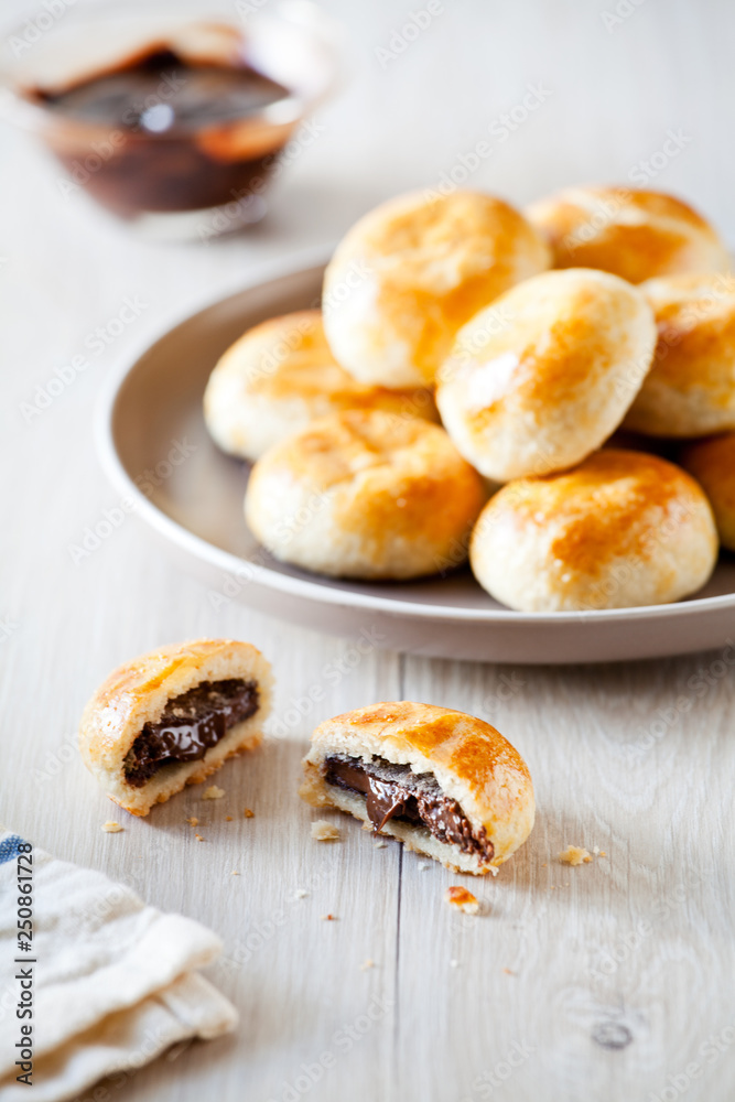 Homemade Brioche With Chocolate Homemade Brioche With Chocolate